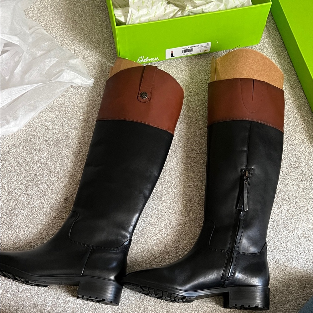 Sam Edelman Drina Black/Whiskey Boots